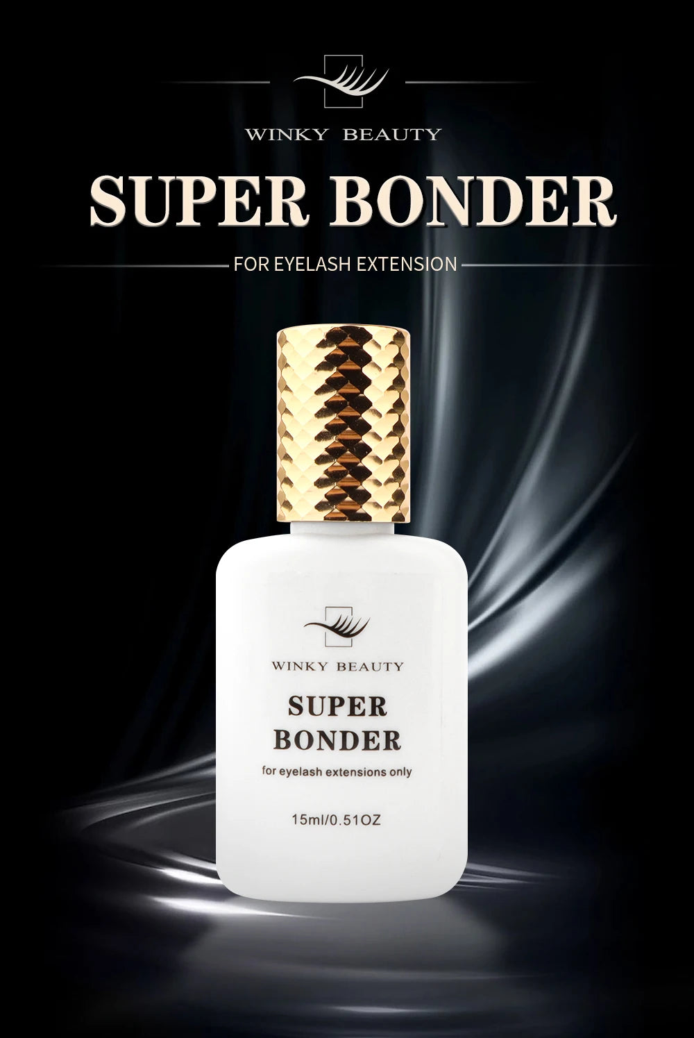 15ml Super Bonder Agent for Eyelash Extensions Primer Glue Adhesive Professinal