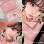 Two-Color Jelly Glow Blush pink apricot red rouge Korean cream texture brightening