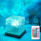 Ocean Wave Projector Light 16 Colors Glow Lamp Home Office Bar Restaurant Night Light
