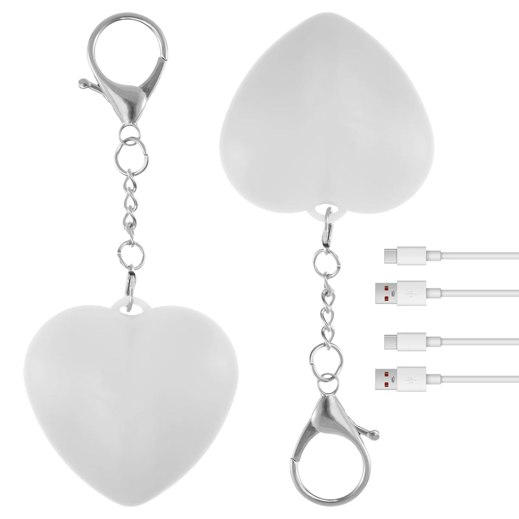 2Pc Purse Glow Heart Light LED Automatic Touch Activated Handbag Light Night Light