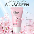 Sakura Sunscreen Cream SPF50 Moisturizing UV Protect Face Body Lotion Oil Control Reduce Melanin