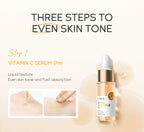 3pcs set LAIKOU Skin Care Vitamin C Sakura Snail Essence Serum Eye Face Cream Moisturizer Travel Size