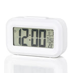 Alarm Clock Digital LED Electronic Backlight Snooze Calendar Home Office Desktop Screen Display Watch