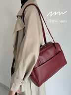 CGCBAG Vintage Designer Luxury Women Tote Casual Large Shoulder Bag High Quality Leather Ladies Handbags