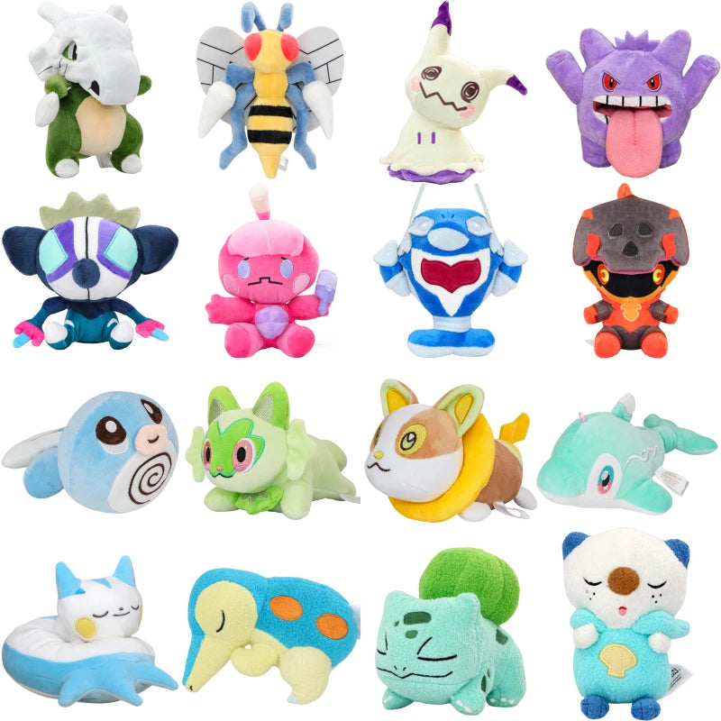 Pokemon Plush Toys Anime Palafin Tinkatink Grafaiai Charcadet Beedrill Cubone Gengar Pachirisu Peluche