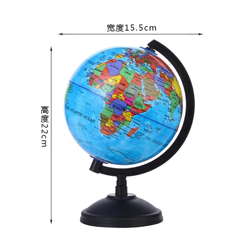 10.6cm Adults Children Discovery Learning Kids 6-12 World Map 360 Degree Ball Standard Teaching Globe English
