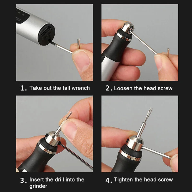 Portable Electric Engraving Pen Etching Craft Tools Machine For Glass Metal Wood