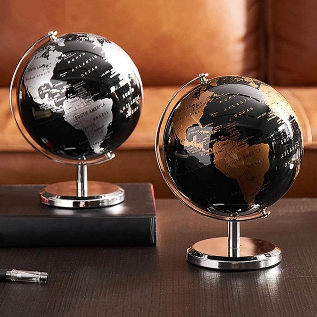 English Retro Globe 19X15CM Home Office Wine Cabinet Decoration Bookcase Light