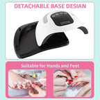 320W Professional Nail Dryer For Manicure Powerful UV Gel Lamp 72 LEDS UV Gel Varnish LCD Display Nail Salon Equipment