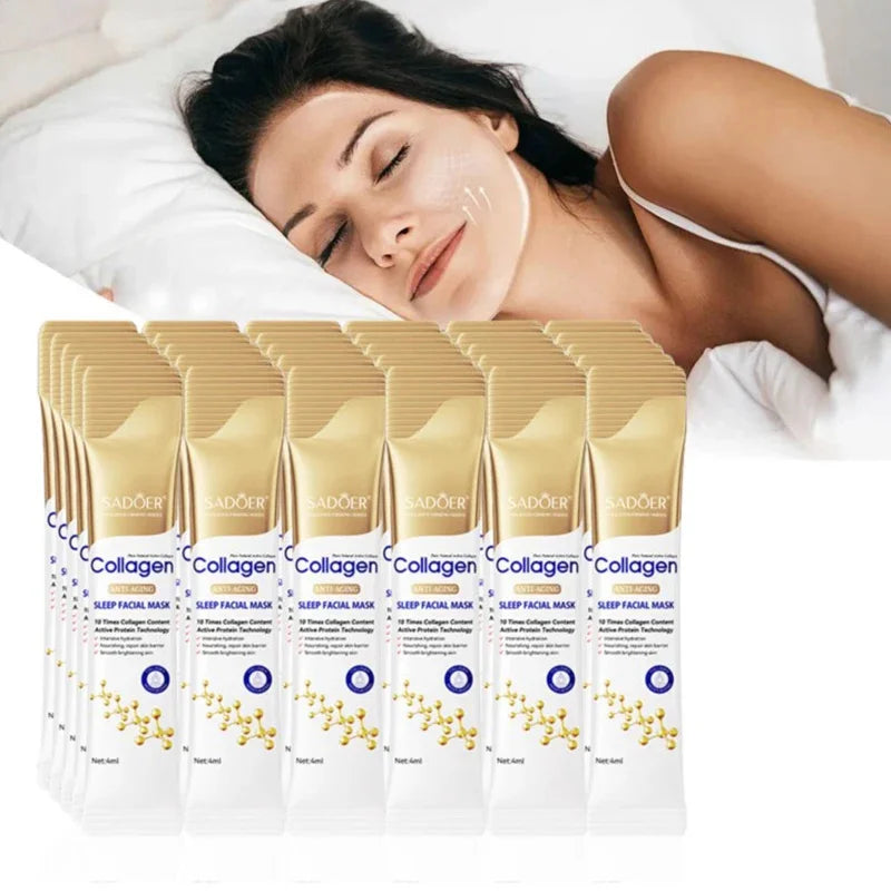 Collagen Sleeping Facial Masks Moisturizing Brightening Firming Hydrating