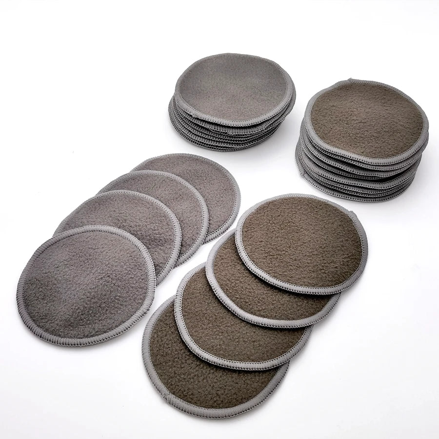 12PC Reusable Round Cotton Pads Makeup Remover Washable Round Bamboo Nursing