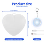 2Pc Purse Glow Heart Light LED Automatic Touch Activated Handbag Light Night Light