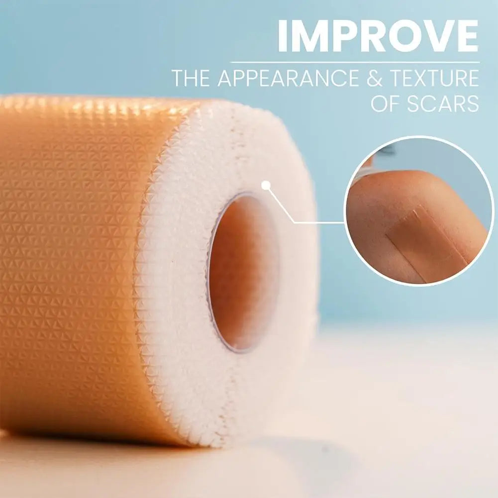 4X300CM Silicone Scar Patch Skin Repair Sheets Self-Adhesive Stretch Mark Tape Therapy Patch Burn Acne Scar  ﻿