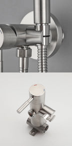 ULA Portable Bidet Sprayer Set Black Stainless Steel Toilet Bathroom Shower Head