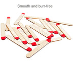Montessori Matches Puzzles Game Wooden Toys Math Geometry Thinking Educational For Kids Logic