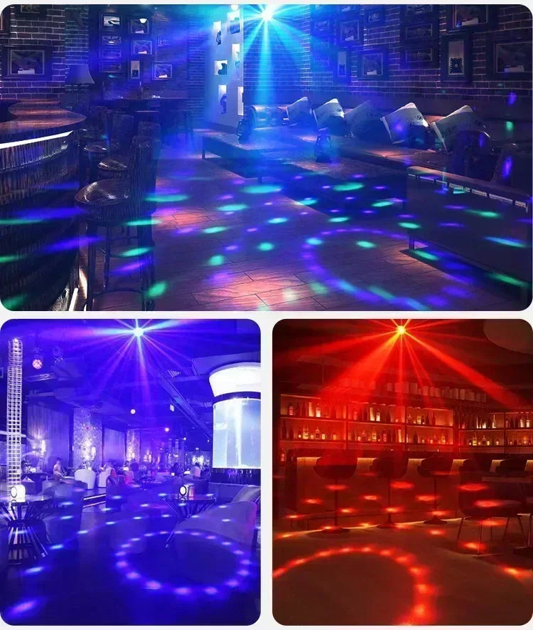 Ocean Wave Projector Light 16 Colors Glow Lamp Home Office Bar Restaurant Night Light