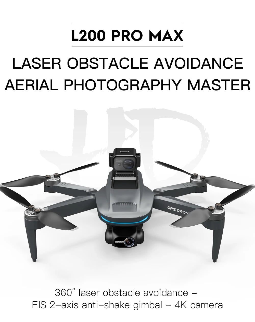 L200 PRO MAX Brushless Motor 2-Axis Gimbal 4K Professional GPS Drone 360° Obstacle Avoidance 5G WIFI Quadcopter Drone RC