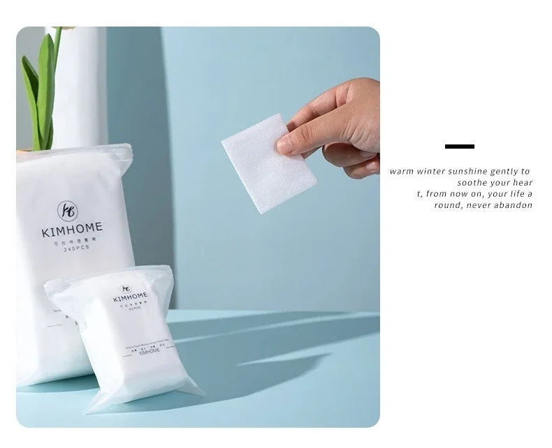 240PCS Multi Functional Cotton Pad Wet Makeup Remover Toner