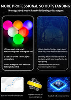 Caiton Night Glow Golf Balls – Set of 6, Perfect Gift for Golf Lovers