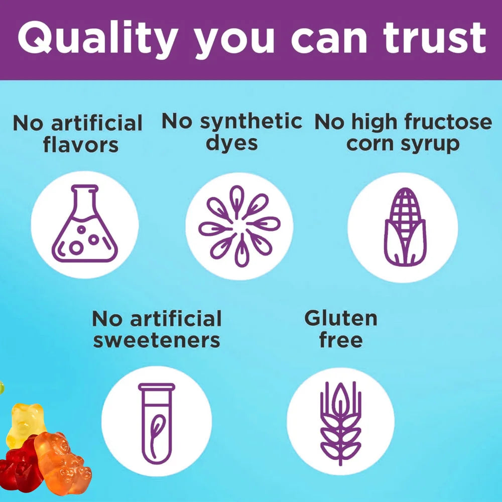 Magnesium Citrate Gummies Kids Calming Anti-stress Nutritional Supplement