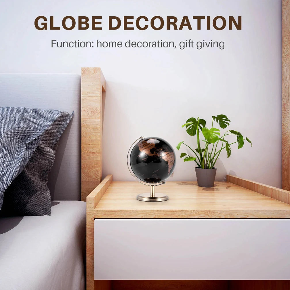 English Retro Globe 19X15CM Home Office Wine Cabinet Decoration Bookcase Light