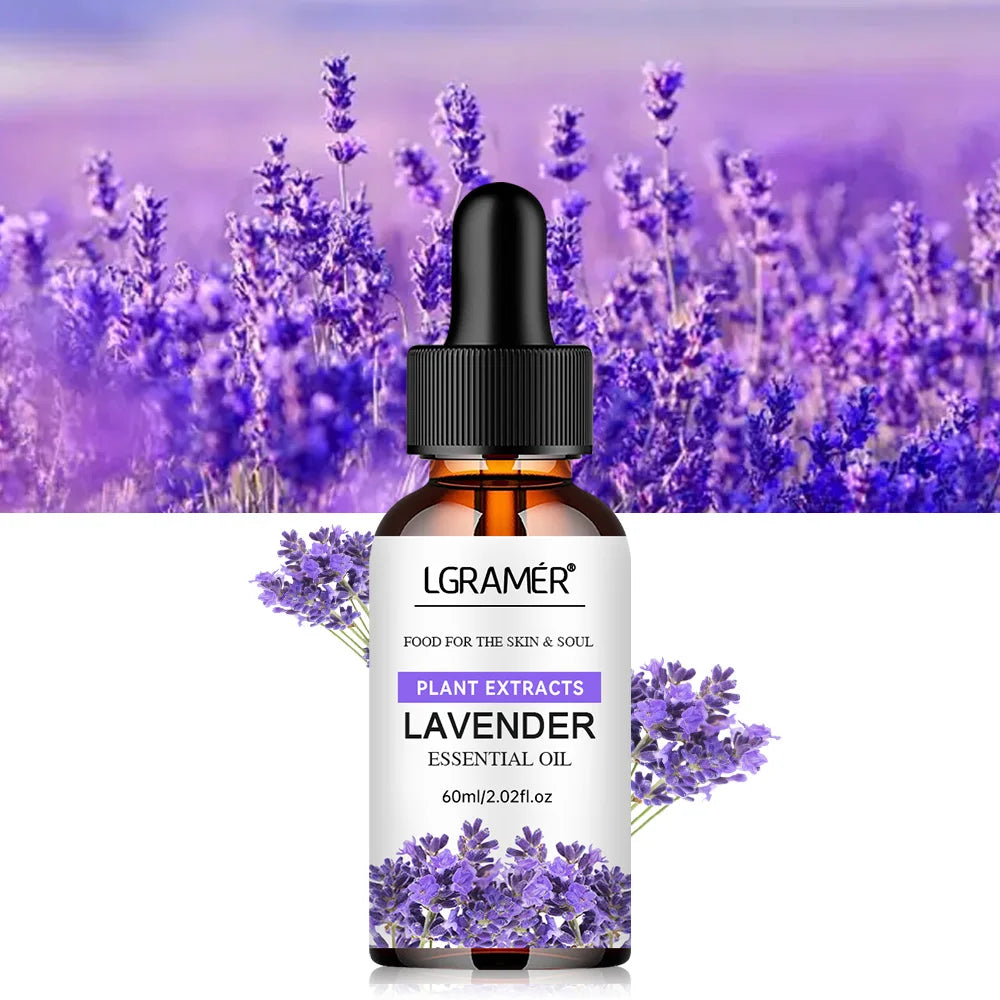Pure Natural Lavender Essential Oil Facial Body Moisturizing Nourishing Massage