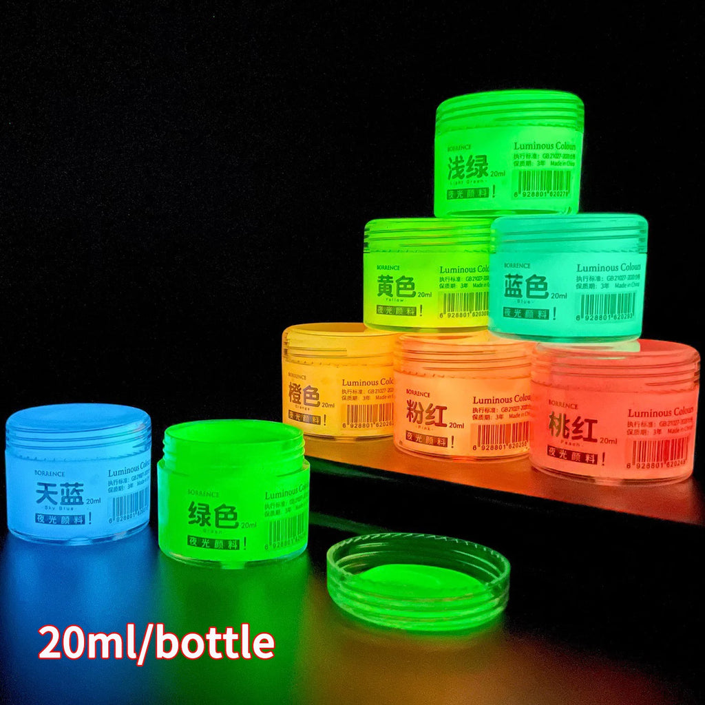 Glow-in-the-dark 20ml Fluorescent Acrylic Pigment