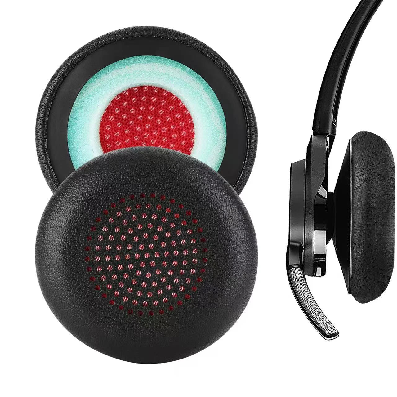 Headphone Pads Plantronics UC B825 5220 5210 7225 Leather Earphone Cover