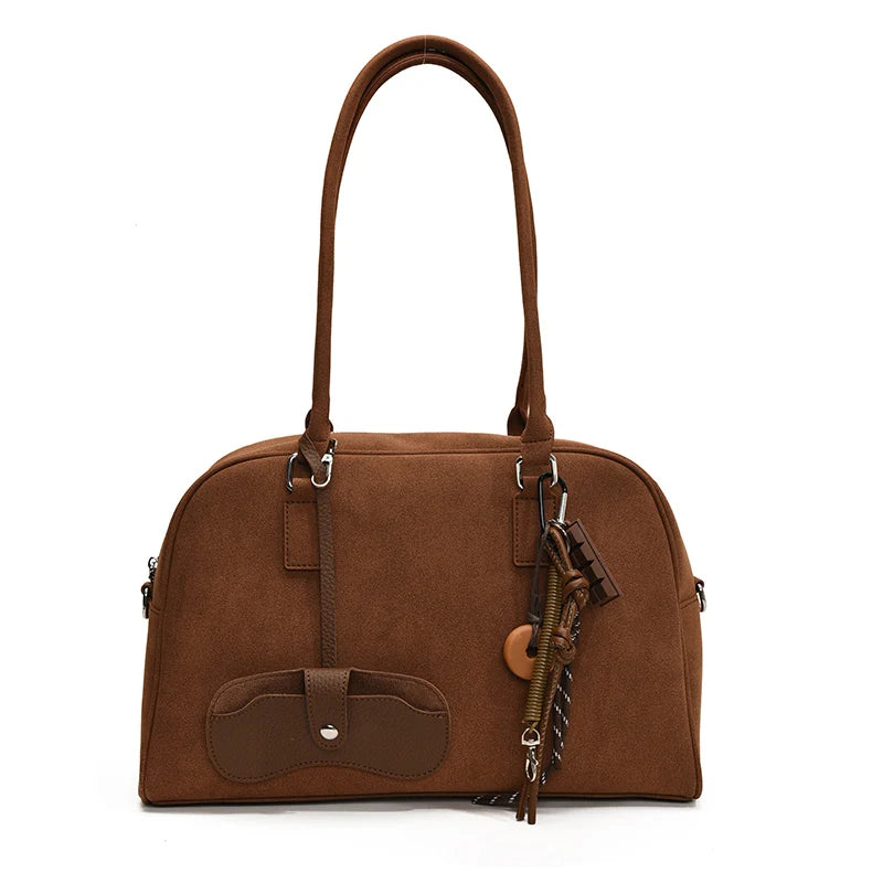 Big Size Women Bags Suede Large Capacity Shoulder Crossbody With Long Strap