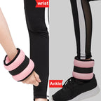 1 Pair Ankle Wrist Weights for Men and Women (0.25kg/0.5kg Each Pack) with Adjustable Strap