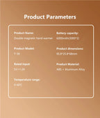Xiaomi Hand Warmer Rechargeable Magnetic Design Electric 6000mah Split-type Skin-friendly Material