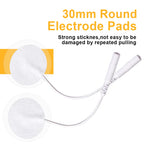 50/100Pcs 3cm Round Electrode Pads For Tens EMS Muscle Stimulator Massager Reusable
