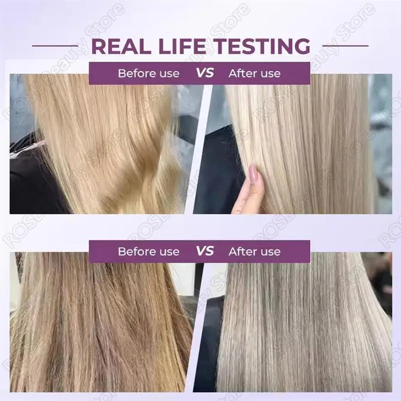 Professional Purple Shampoo Yellow Removal Post Dyeing Gray Hair Bleached Highlighted Revitalize 300ml
