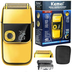 Kemei 2028 Barber Professional Beard Hair Shaver For Men Electric Rechargeable