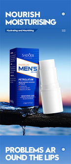 Men's  Lip Balm Moisturizing Hydration Fading Lip Lines Anti-Cracking Remove Dead Skin Refreshing Not Greasy