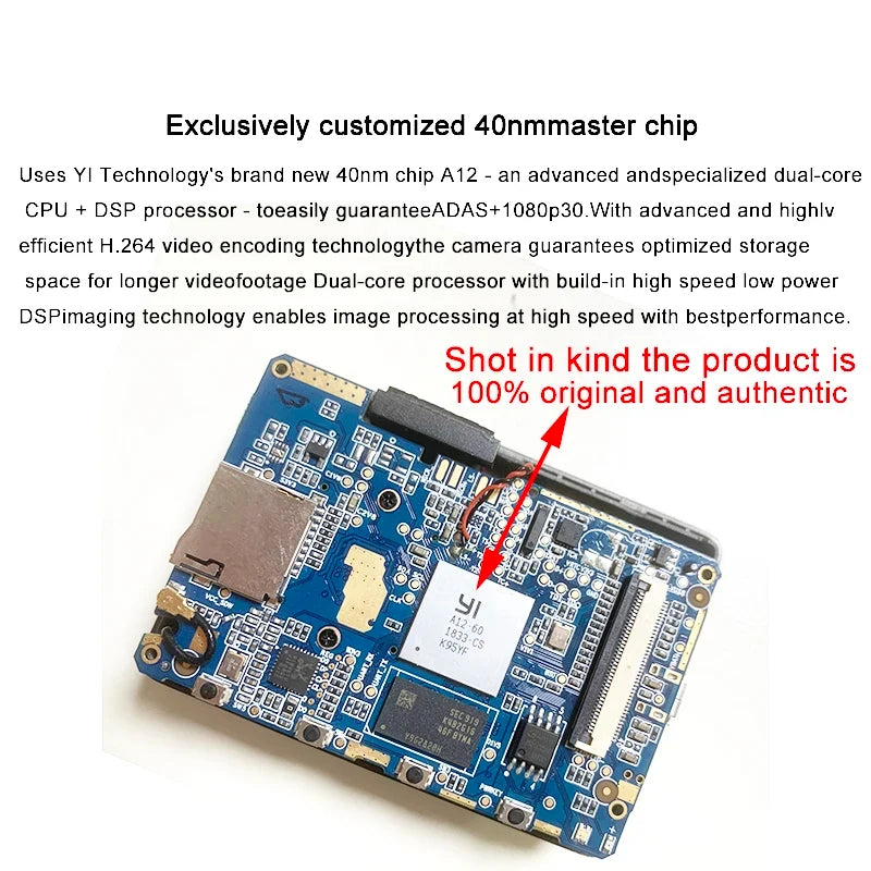 xiao YI Smart Dash Cam For Car ADAS 2.7 Screen Full HD 1080P Dash Cam Night Vision ADAS English International Version