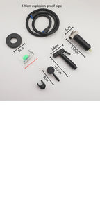 ULA Portable Bidet Sprayer Set Black Stainless Steel Toilet Bathroom Shower Head