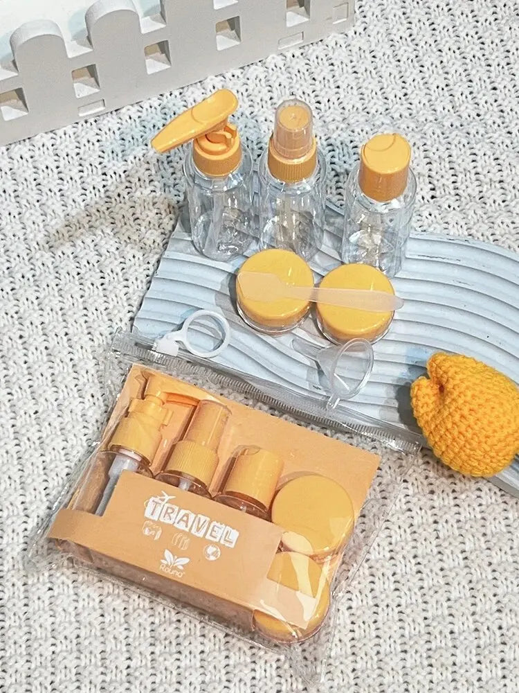 Travel Bottles Kit Leak Proof Toiletry Containers Clear For Lotion Shampoo Cream