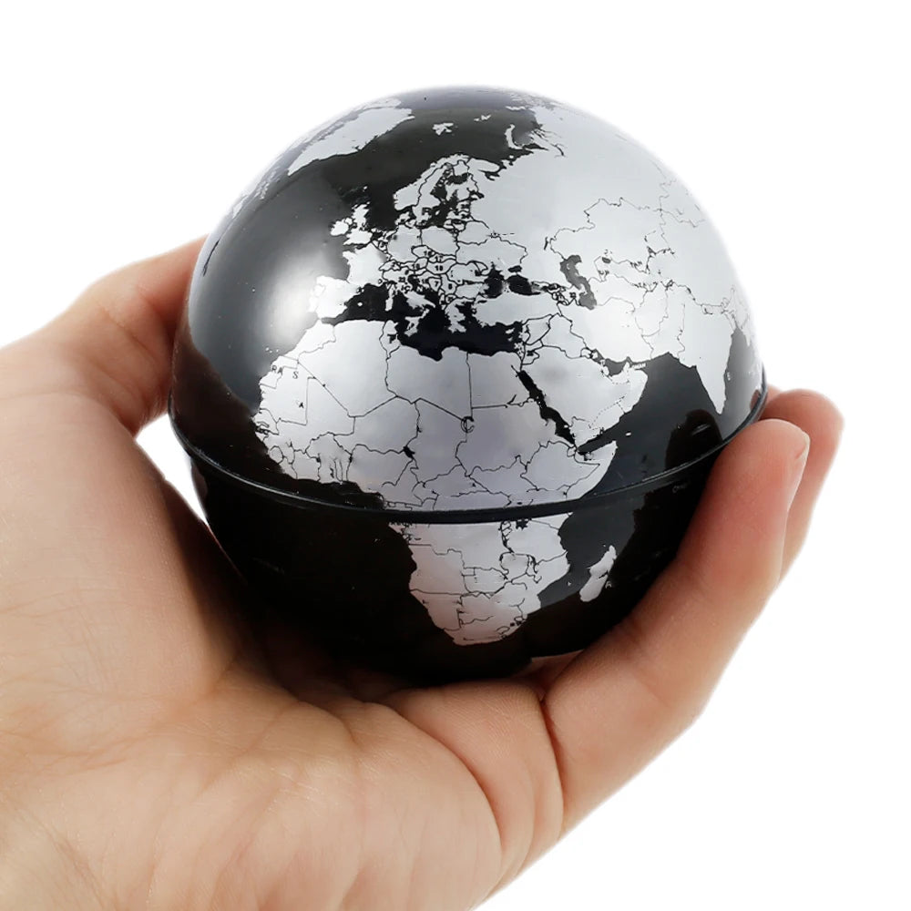 Floating Globe Levitating World Map Rotating LED Bedside Lamp Magnetic