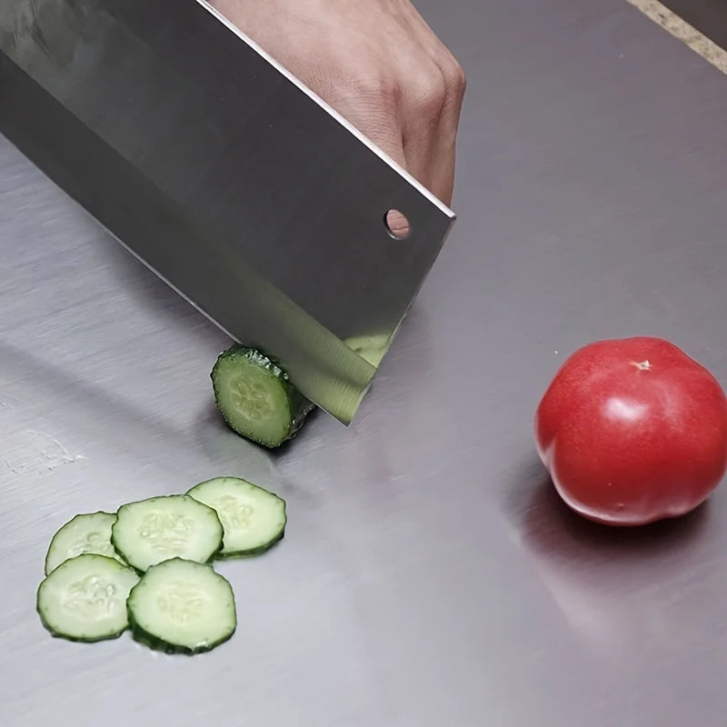 Premium Stainless Steel Chopping Board Large Easy Clean Multipurpose Cutting Surface for Fruits Vegetables & More