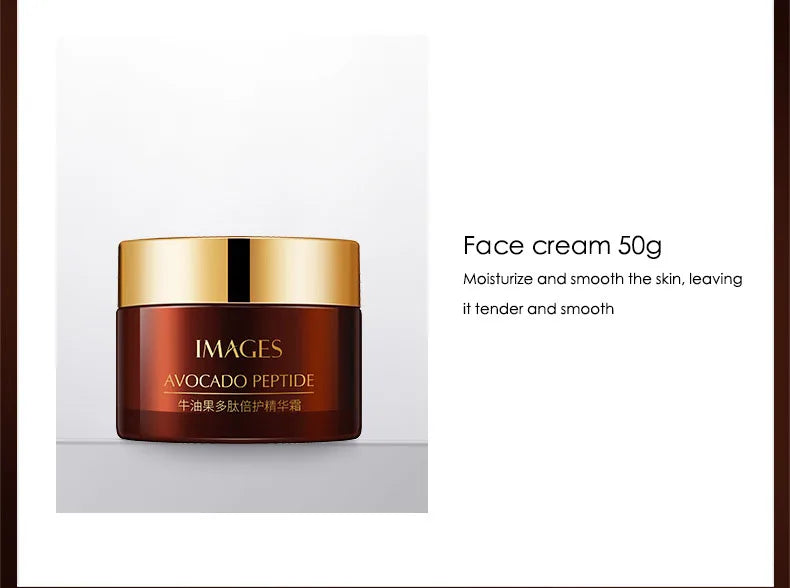 5pcs/Set IMAGES Avocado Skin Care Facial Moisturizing Cream Serum Cleanser Eye Skin Care Products
