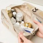 Travel Makeup Bag Waterproof Toiletries Organizer Hook Wash Storage