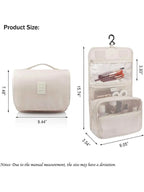 Travel Makeup Bag Waterproof Toiletries Organizer Hook Wash Storage