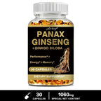 Panax Ginseng + Ginkgo Biloba Improves Memory Mental Performance Immune Support Maintain Overall Health
