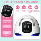320W Professional Nail Dryer For Manicure Powerful UV Gel Lamp 72 LEDS UV Gel Varnish LCD Display Nail Salon Equipment