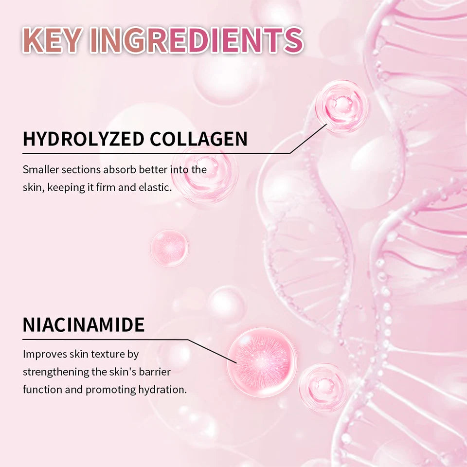 Moisturizing Jelly Cream Niacinamide Hydrolyzed Collagen Tightening Soothing Anti-Aging Firmness Hydration Skincare