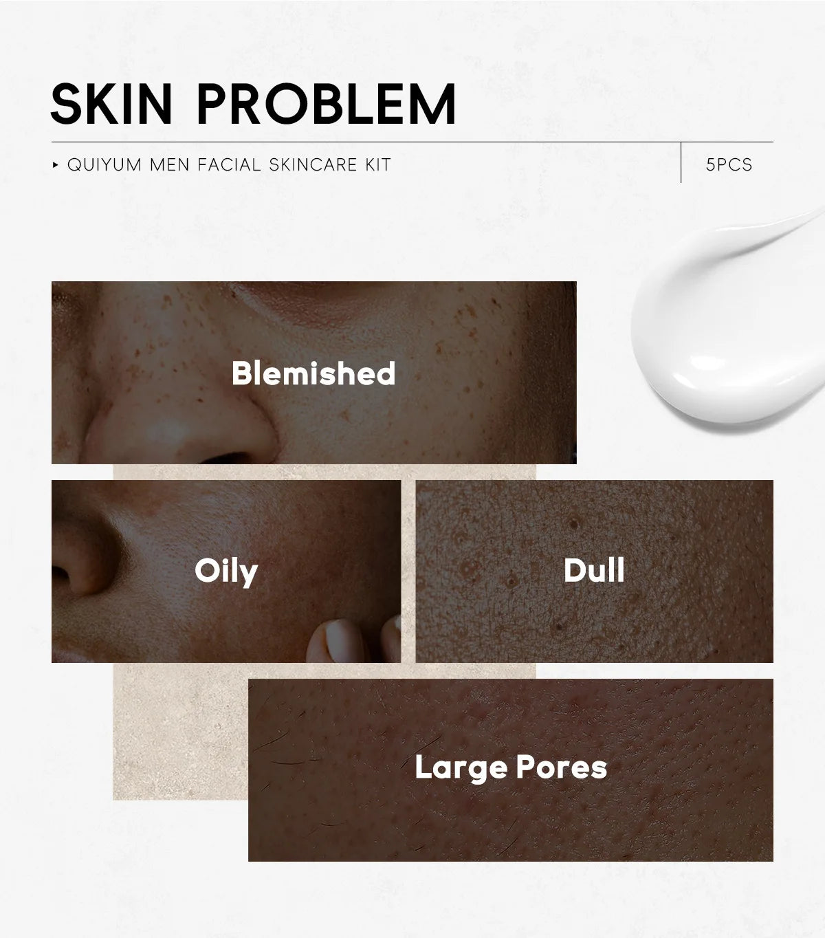 Men's Skincare Set 5pcs