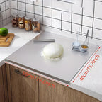 Premium Stainless Steel Chopping Board Large Easy Clean Multipurpose Cutting Surface for Fruits Vegetables & More