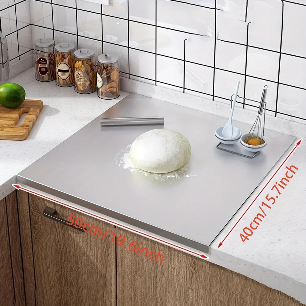 Premium Stainless Steel Chopping Board Large Easy Clean Multipurpose Cutting Surface for Fruits Vegetables & More