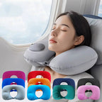 Travel Neck Pillow Inflatable Airplane U-shaped Cervical Orthopedic Portable Foldable
